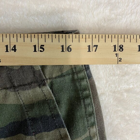 Trave Jeans Womens 29 Green Camo Camouflage Gwen Mid Rise Straight Casual Pants - Picture 9 of 11